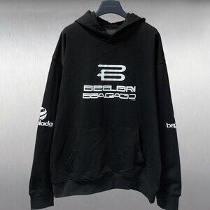 Balenciaga Graffiti Hoodies Sweatshirts Black